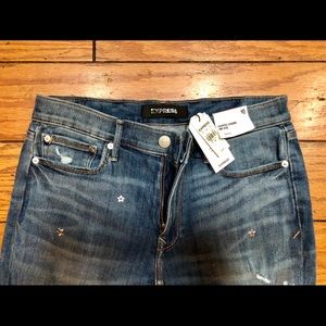 Express cropped jeans size 10r